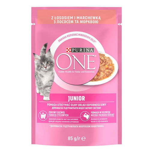 Purina One Somonlu Genç Kedi Mamasi 85 Gr nin resmi