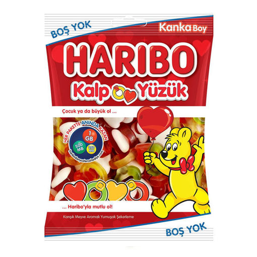 Haribo Kalp Yüzük 80Gr nin resmi