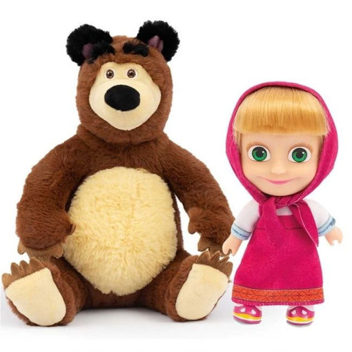 Masha&Koca Ayı 20Cm Pelus 12Cm Bebek Gıo-Mha21000 nin resmi