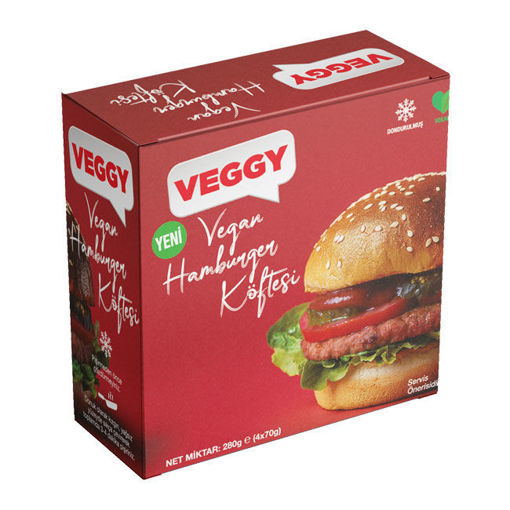 Veggy Vegan Hamburger Köftesi 280 Gr nin resmi