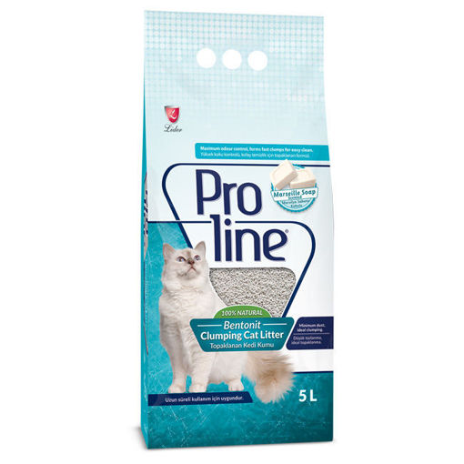 Proline Bentonit Kedi Kumu Sabun Kokulu 5 Lt nin resmi
