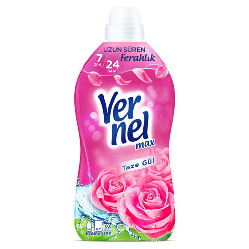 Vernel Çamaşır Yumuşatıcı 1440ml Taze Gül nin resmi