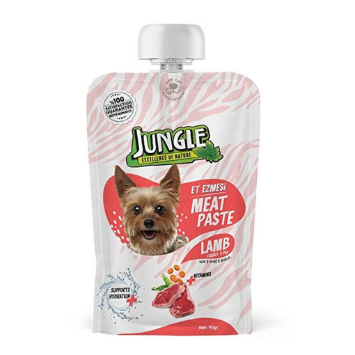 Jungle Köpek Et Ezmesi Taze Kuzulu Havuçlu 90 G nin resmi