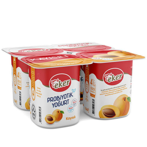 Eker Kayısılı Probiyotik Yoğurt  4X100 Gr nin resmi