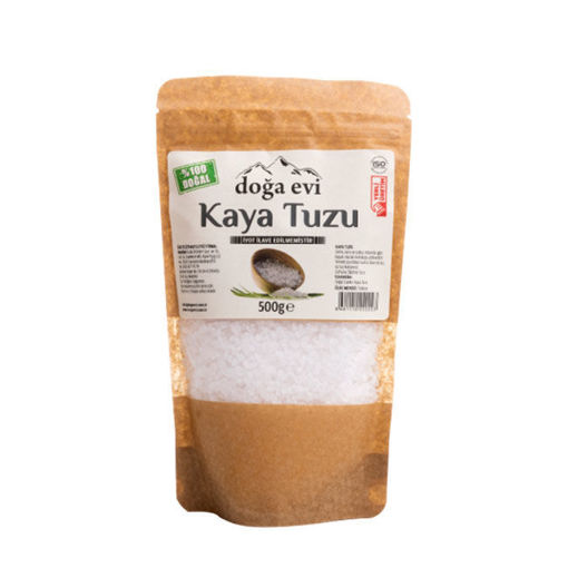 Doga Evi Kaya Tuzu İyotlu Sofra Tuzu 500 Gr nin resmi