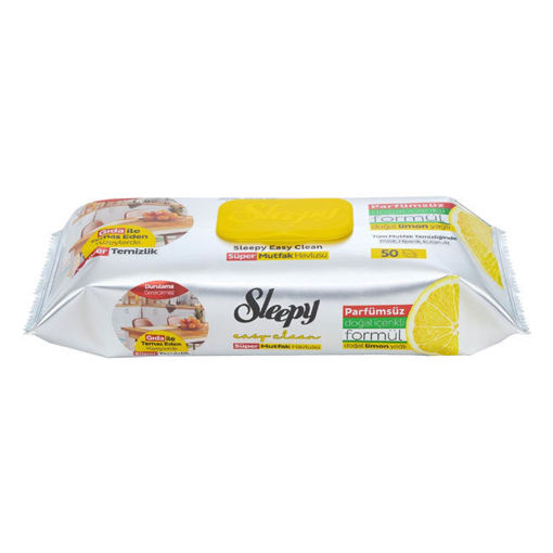 Sleepy Mutfak Havlusu Limon 50'Li Yaprak nin resmi