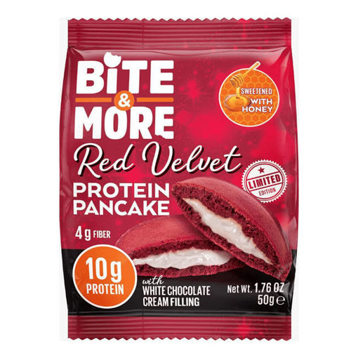 Bite More Protein Pancake Redvelvet 50Gr nin resmi