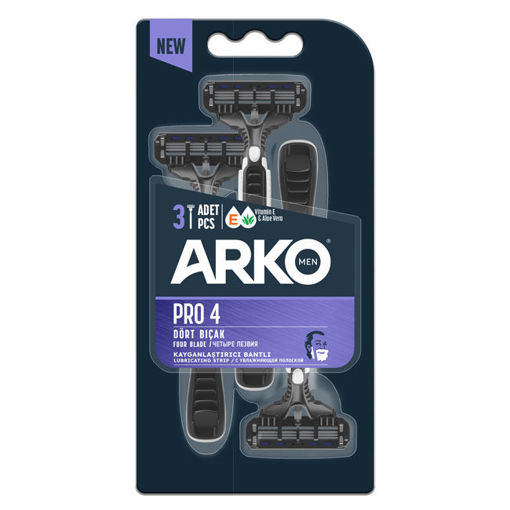 Arko Men Pro4 Tıraş Bıçağı T4 3'lü nin resmi