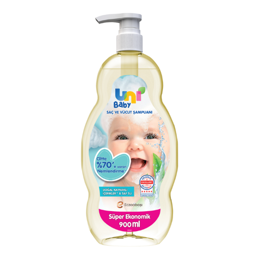 Uni Baby Şampuan 900ml nin resmi