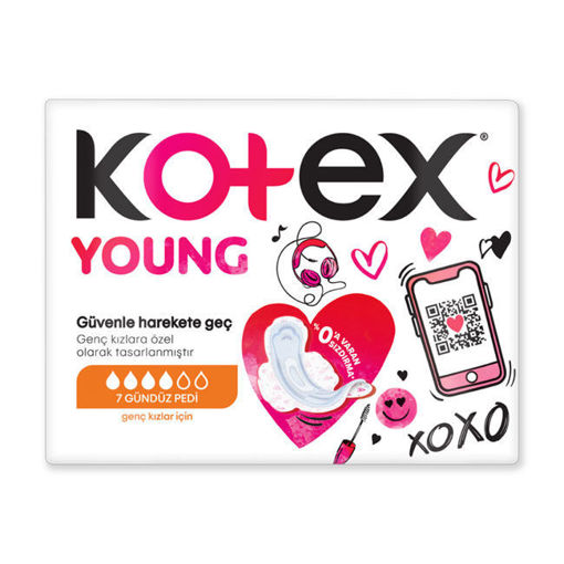Kotex Young Sıngle Ultra Gündüz Pedi 7'li nin resmi