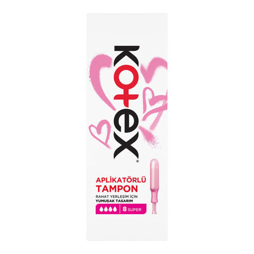 Kotex Aplikatörlü Tampon Süper 8'li nin resmi