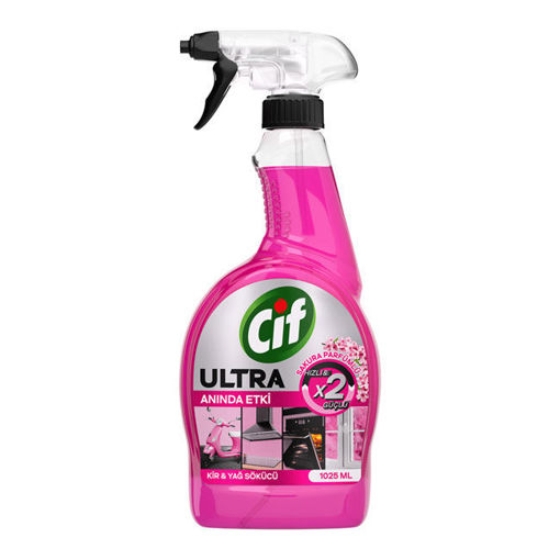 Cif Ultra Anında Etki Sakura Kir ve Yağ Çözücü 1025 Ml nin resmi