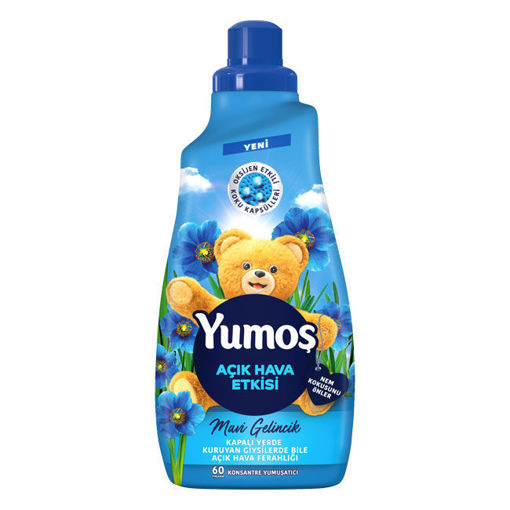 Yumoş Çamaşır Yumuşatıcı Açık Hava Etkisi Mavi Gelincik 1440 Ml nin resmi