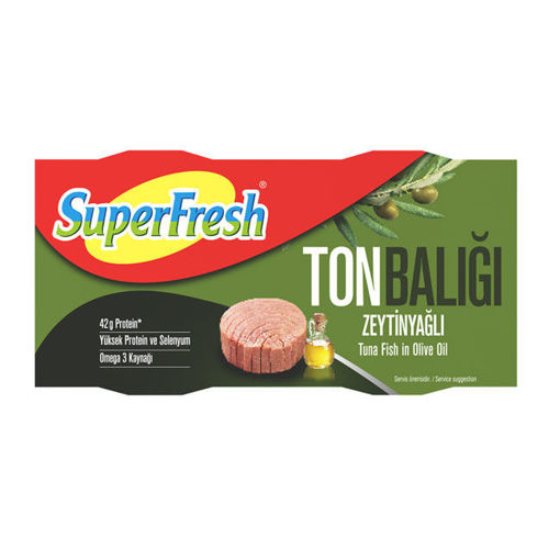 Superfresh Zeytinyağlı Ton Balığı 2x140 Gr nin resmi