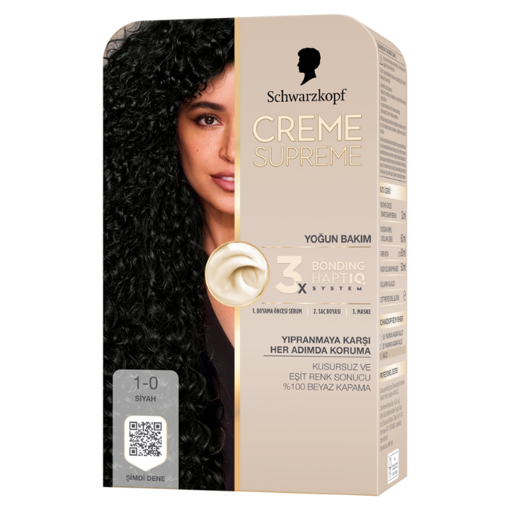 Schwarzkopf Creme Supreme Full Kit 1-0 Siyah nin resmi