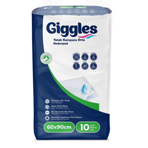 Giggles Yatak Koruyucu Örtü 10lu 60x90 Cm nin resmi