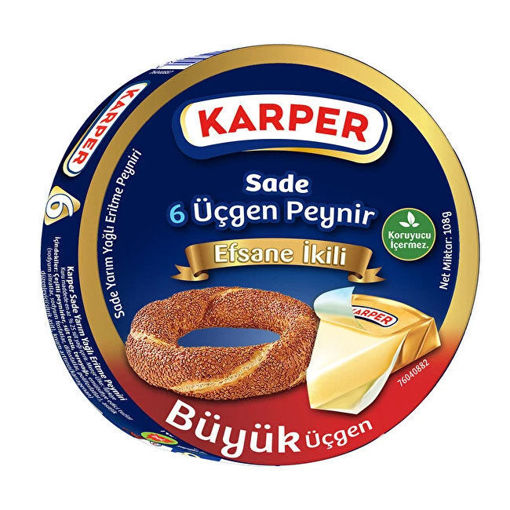Karper Üçgen Peynir 6'lı 108 Gr nin resmi