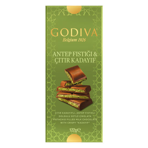 Godiva Kadayıf & Antep Fıstıklı Tablet Çikolata 122 G nin resmi