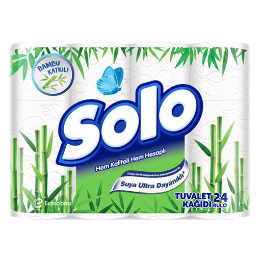 Solo 24'lü Tuvalet Kağıdı Bambu nin resmi