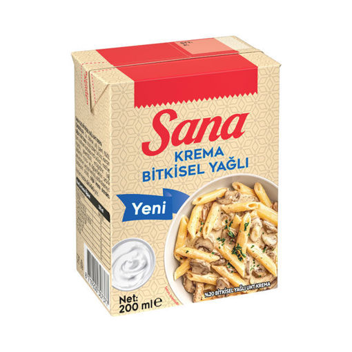 Sana Krema Bitkisel Yağlı 200 Ml nin resmi