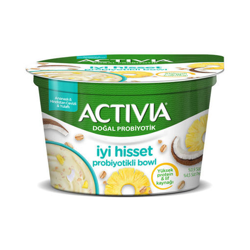 Activia Probiyotikli Bowl Ananas&Yulaf&Hindistan Ceviz Yoğurt 150 Gr nin resmi