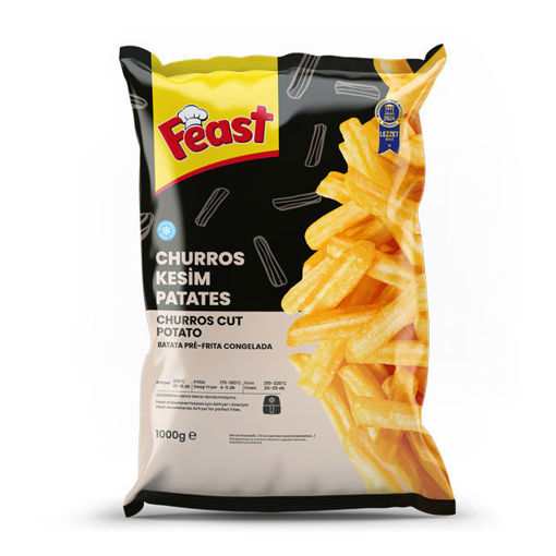 Feast Churros Kesim Patates 1kg nin resmi