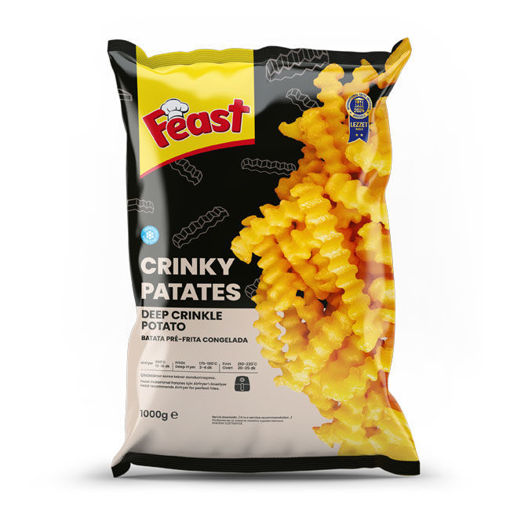 Feast Crinky Patates 1 Kg nin resmi