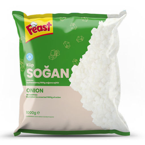 Feast Dondurulmuş Küp Soğan 1 Kg nin resmi
