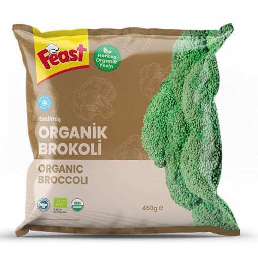 Feast Organik Brokoli 450 Gr nin resmi