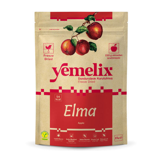 Yemelix Dondurularak Kurutulmuş Elma 15 Gr nin resmi
