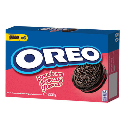 Oreo Çilekli Bisküvi 228gr nin resmi