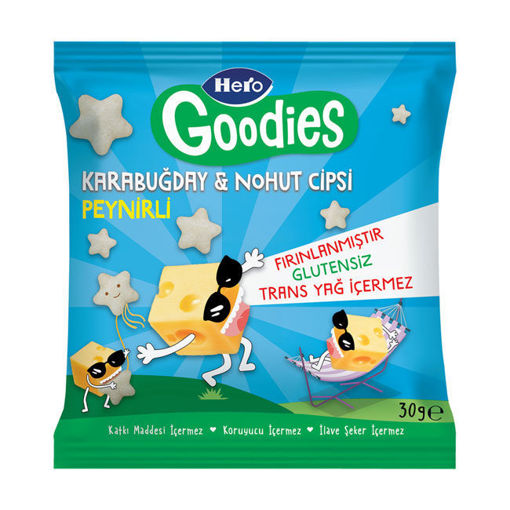 Hero Goodies Peynirli Karabuğday Nohut Cipsi 30 Gr nin resmi
