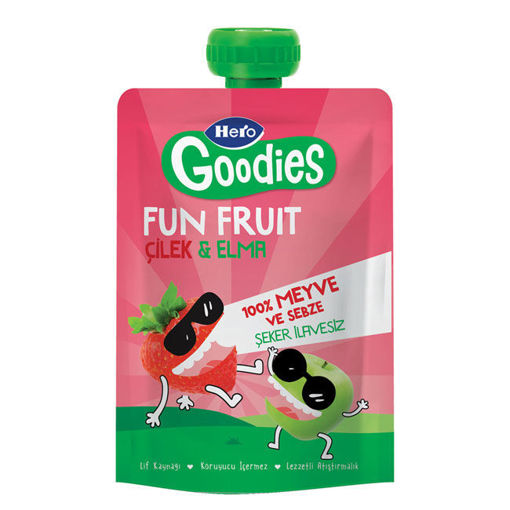Hero Goodies Çilek Elma Pouch 100 Gr nin resmi