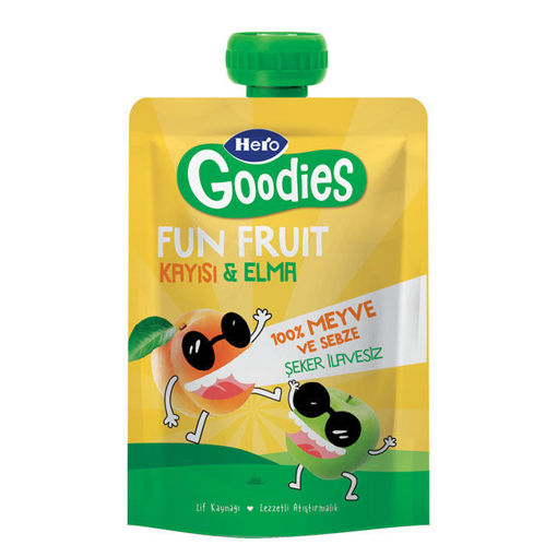 Hero Goodies Kayısı Elma Pouch 100 Gr nin resmi