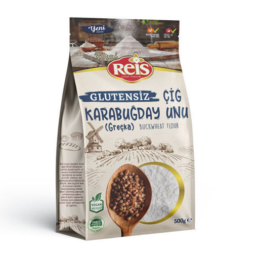 Reis Glutensiz Çiğ Karabuğday Unu 500 Gr nin resmi