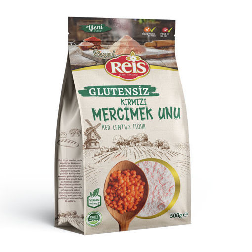 Reis Glutensiz Kırmızı Mercimek Unu 500 Gr nin resmi
