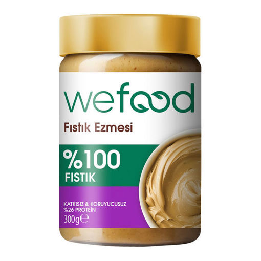 Wefood Fıstık Ezmesi %100 Sade 300Gr nin resmi