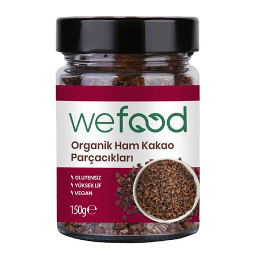 Wefood Organik Ham Kakao Parçacıkları 150 Gr nin resmi