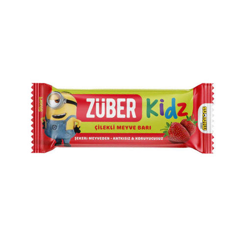 Züber Kids Meyve Bar Çilekli 25gr nin resmi