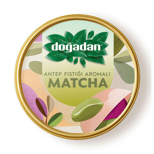 Doğadan Antep Fıstık Aromalı Matcha Yeşil Çay Tozu 25 G nin resmi
