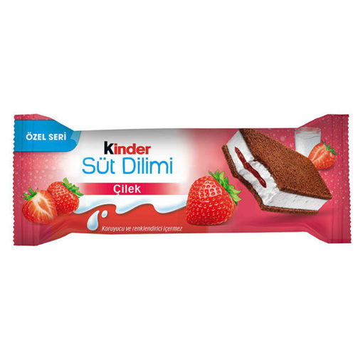 Kinder Süt Dilimi Çilek 28Gr nin resmi