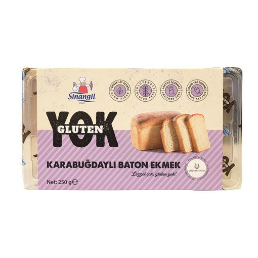 Sinangil Glutensiz Karabuğdaylı Baton Ekmek 250gr nin resmi