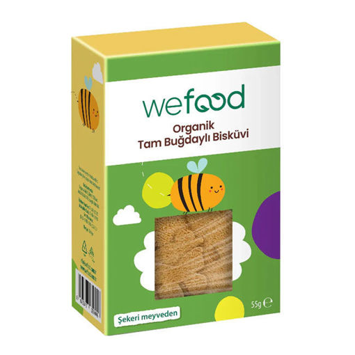 Wefood Kids Organik Tam Buğday Bisküvi 55Gr nin resmi
