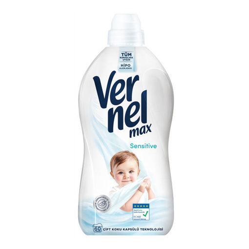 Vernel Çamaşır Yumuşatıcı 1440ml Sensitive nin resmi