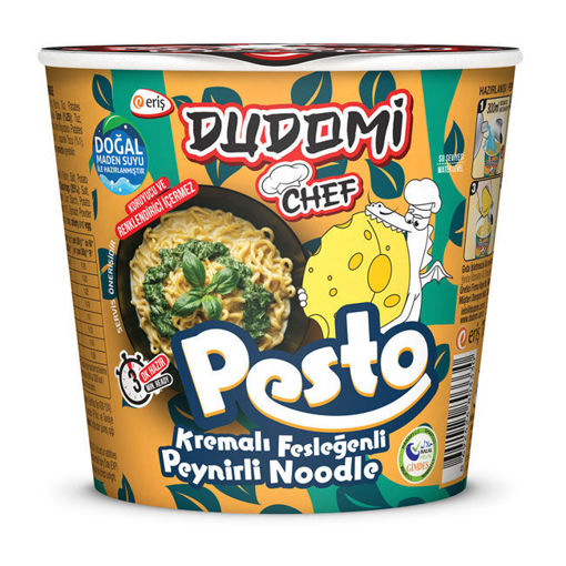 Dudomi Kremalı Fesleğenli Peynirli Noodle Bardak 80Gr nin resmi