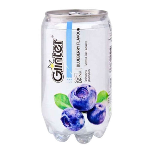 Glinter Blueberry Aromalı Gazlı İçecek 350 ml nin resmi