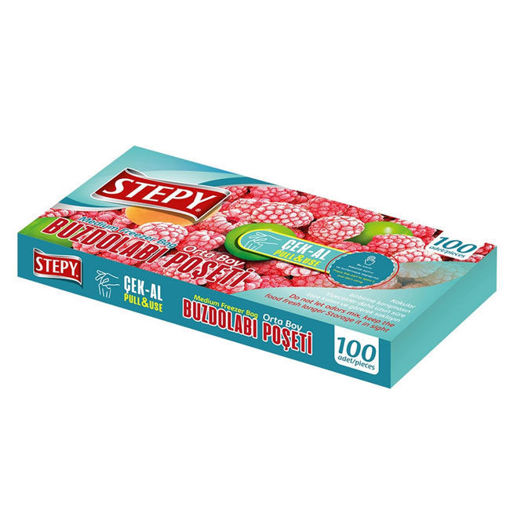 Stepy Plastik Buzdolabı Poşeti Çek Al 100'Lü nin resmi