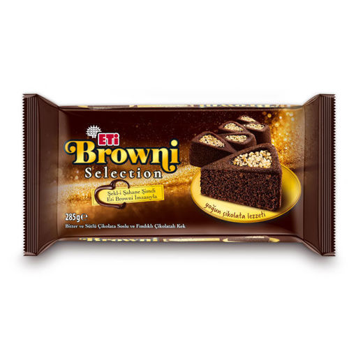 Eti Browni Selection Çikolata Soslu Fındıklı Kek 285 Gr nin resmi