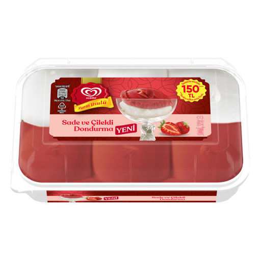 Algida Maraş Sade ve Çilekli  500Ml nin resmi