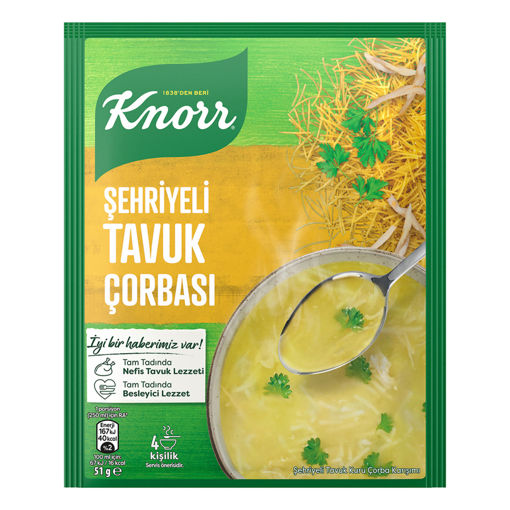 Knorr Şehriyeli Tavuk Çorbası 51Gr nin resmi